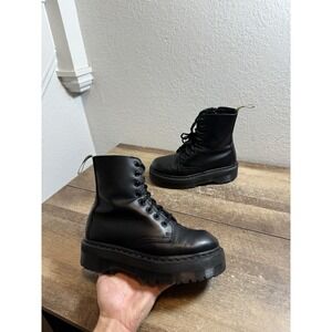 Dr. Martens V Jadon II Mono Platform Boots Black Vegan Unisex Men 7 Womens 8